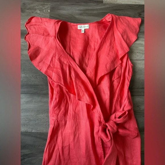 Neiman Marcus Wrap Dress Size M - Picture 2 of 5